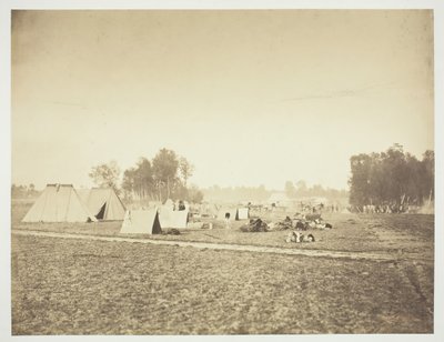 Çadırlar ve Askeri Teçhizat, Camp de Châlons, 1857. by Gustave Le Gray