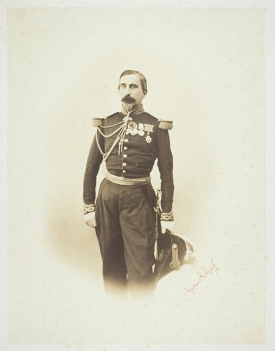 İsimsiz [Fransız subayı], 1857. by Gustave Le Gray