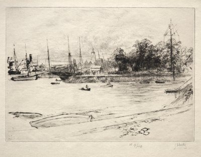 Semafor Bahçesi. by Gustave Leheutre