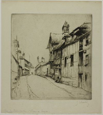 Küçük Manastır Sokağı, Troyes by Gustave Leheutre