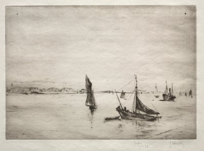 La Rochelle Yolu. by Gustave Leheutre