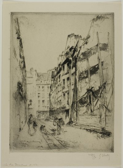 Rue Domat, Paris by Gustave Leheutre