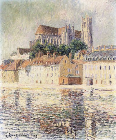 Katedral D"Auxerre, by Gustave Loiseau