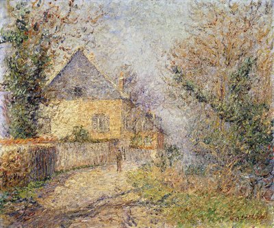 L"Eure kıyısındaki evler, Louviers; Maisons au Bord de L"Eure, Louviers, 1902 by Gustave Loiseau