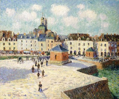 Güneş Işığında Dieppe Rıhtımı, 1905 by Gustave Loiseau