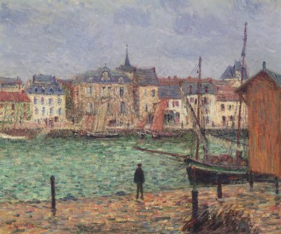 Pornic limanı, yüksek gelgit by Gustave Loiseau