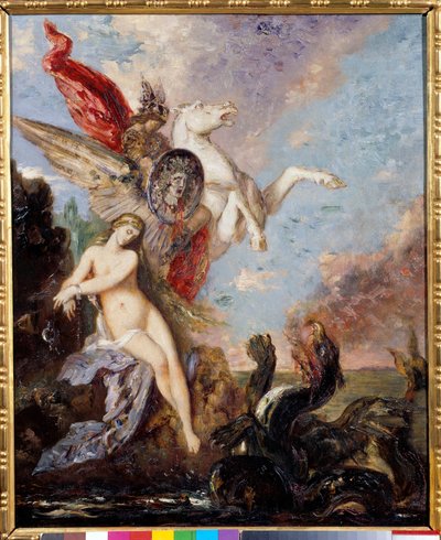 Andromede chainee bir kayaya teslim edildi Persee tarafından Resim Gustave Moreau tarafından (1826-1898) by Gustave Moreau