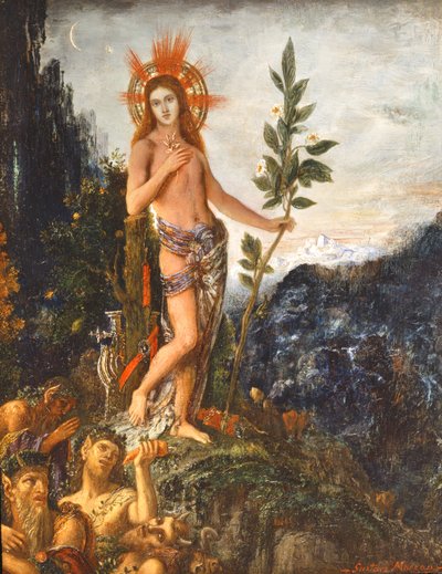 Apollon Çobanların Tekliflerini Alırken by Gustave Moreau