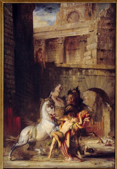 Diomede Devore, Atlarından Tablo Gustave Moreau (1826-1898) 1865 Güneş. 1,38x0,84 m Rouen, Güzel Sanatlar Müzesi by Gustave Moreau