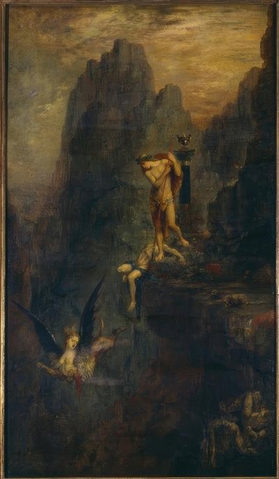 Sfenks tahmin etti by Gustave Moreau