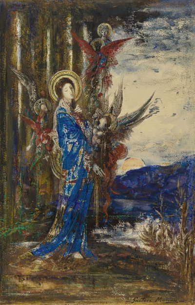 ""kanıtlar"" Suluboya, Gustave Moreau (1826-1898) Özel koleksiyon by Gustave Moreau