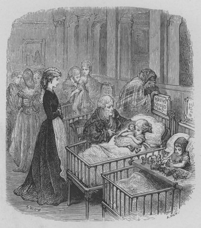 Hopital Pour Les Enfants  by Gustave after Dore