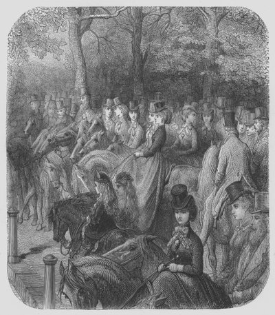 Hyde-Park, Amazonlar by Gustave after Dore