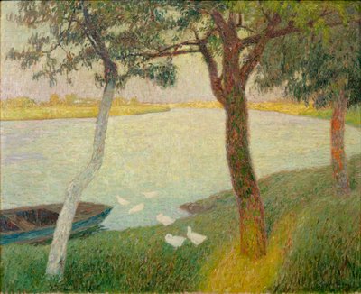 Leie nehrinde ördekler by Gustave de Smet