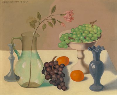 Üzümlü natürmort by Gustave Van de Woestyne