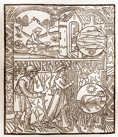 Çoban takvimi - Ayların Çalışmaları - Mart - Guy Marchant (Guido Mercator) tarafından Troyes
