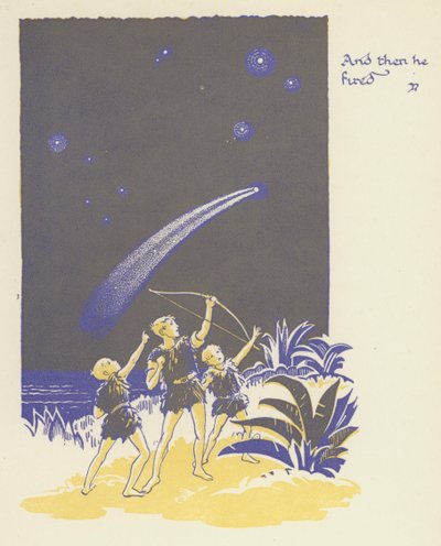 Peter Pan ve Wendy: Sonra ateş etti (renkli taş) by Gwynedd M. Hudson