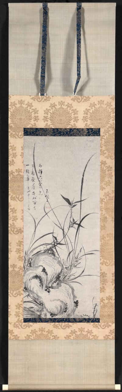 Kaya, Bambu ve Orkide by Gyokuen Bonpō