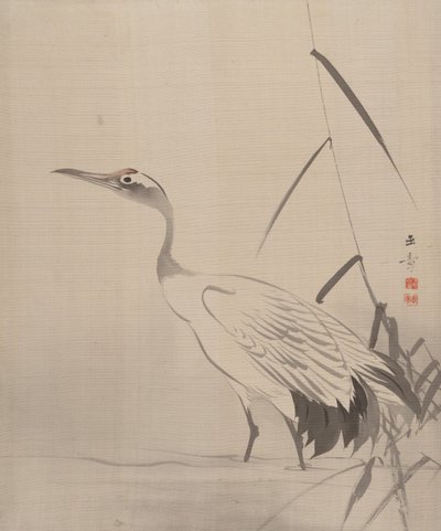 Sazlıklar Arasında Turna, 1887-92. by Gyokusho Kawabata