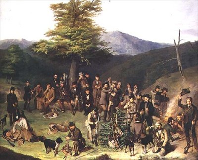 Gerecse Tepelerinde Atıcılık Partisi, 1859 by Gyorgyi Giergl Alajos