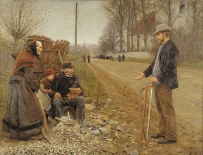 Yol kenarındaki insanlar by H.A. Brendekilde