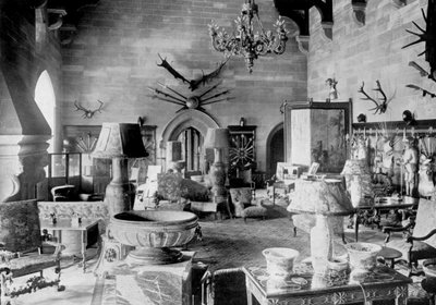 Büyük Salon, Warwick Kalesi, 1924-1926. by HN King