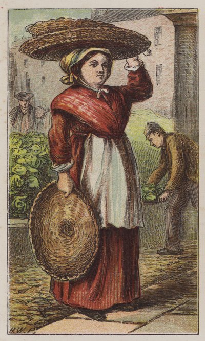 Sepet Kadın (renkli taş) by H.W. (after) Petherick