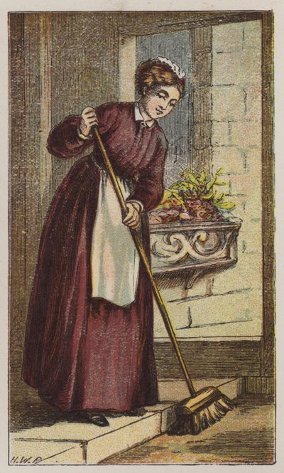 Hizmetçi (renkli taş) by H.W. (after) Petherick