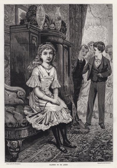 Sorulmayı Bekliyor (gravür) by H.W. (after) Petherick