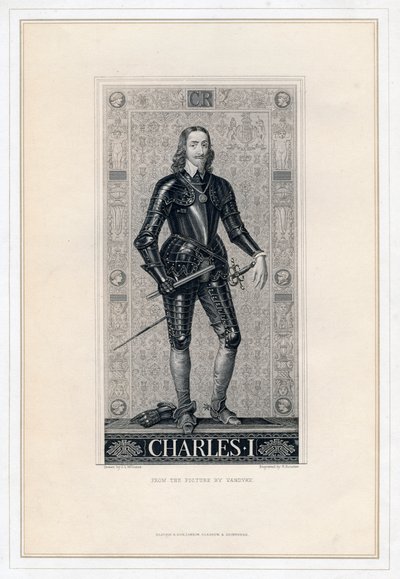 İngiltere Kralı I. Charles, 19. yüzyıl. by H. Bourne