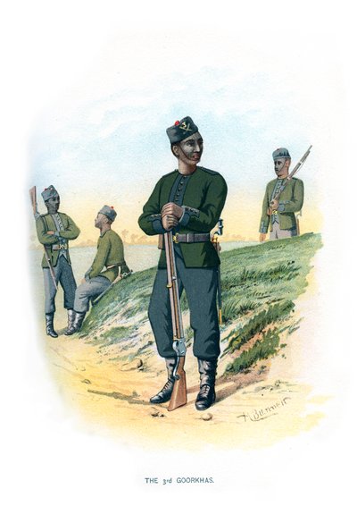 3. Goorkhalar, c1890. by H. Bunnett