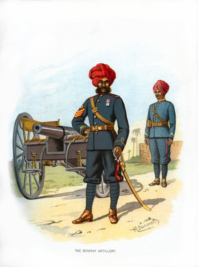 Bombay Topçu, c1890. by H. Bunnett