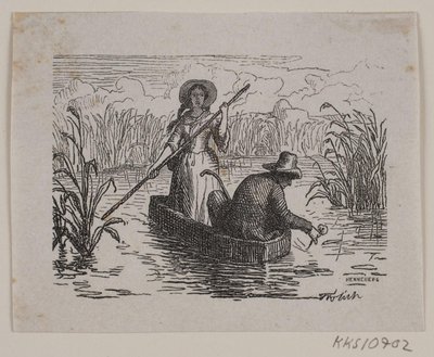 T. A. Becker, "The Ring at Hastrup" için illüstrasyon by H. C. Henneberg