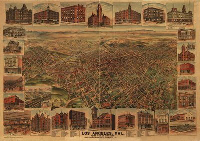 Los Angeles, Cal., şehir ve çevresi nüfusu 65.000. by H.; Elliott Pu Co.; Southern California Land Co. Elliott