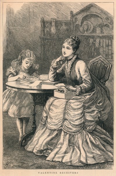 Sevgililer Günü Alıcıları, 1875. by H. Johnson