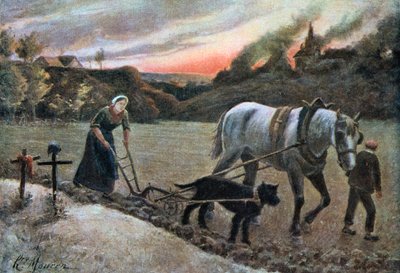 Tarladaki Kadın, 1915. by H. Mouren