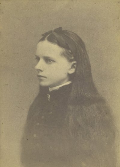 19. yüzyılın ortalarında, uzun saçlı isimsiz kız. by H. S. Heath
