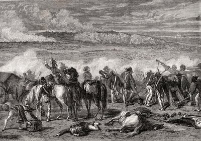 Jemappes Muharebesi, 6 Kasım 1792, kazınmış Alexandre Hurel by H. de la Charlerie