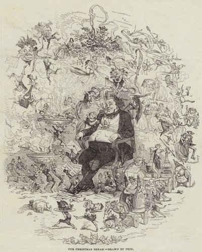 ನಮ್ಮ ಕ್ರಿಸ್ಮಸ್ ಡ್ರೀಮ್ (ಕೆತ್ತನೆ) turk by after Hablot Knight Browne