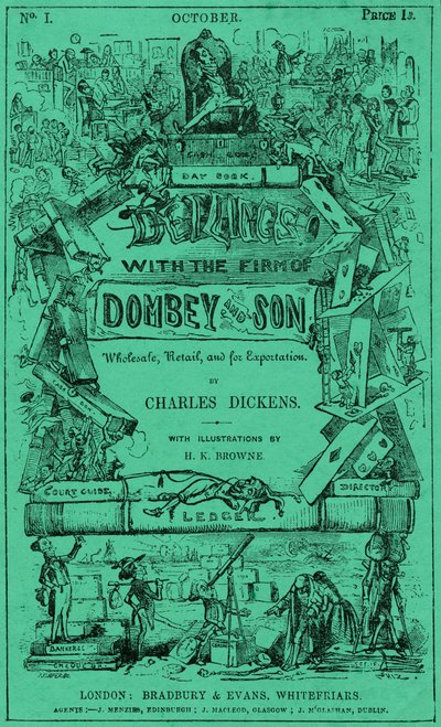 Charles Dickens - Dombey ve Oğlu by Hablot Knight Browne