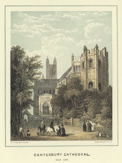 Canterbury Katedrali, doğu ucu by Hablot Knight Browne