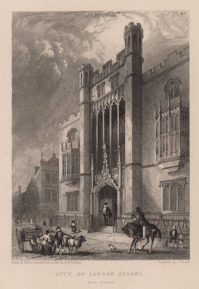 Londra Şehri Okulu, Mlik Caddesi, Londra by Hablot Knight Browne