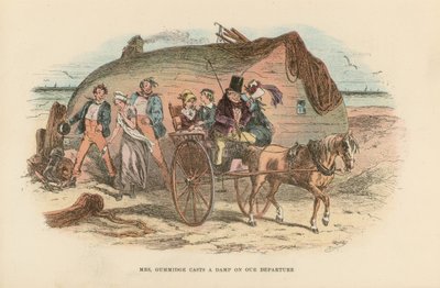 David Copperfield için İllüstrasyon by Hablot Knight Browne