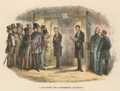 David Copperfield için İllüstrasyon by Hablot Knight Browne