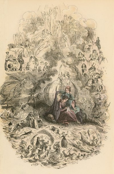 Dombey ve Oğul için İllüstrasyon by Hablot Knight Browne