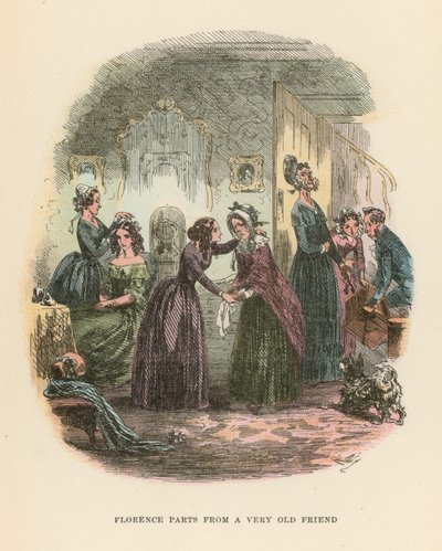 Dombey ve Oğul için İllüstrasyon by Hablot Knight Browne