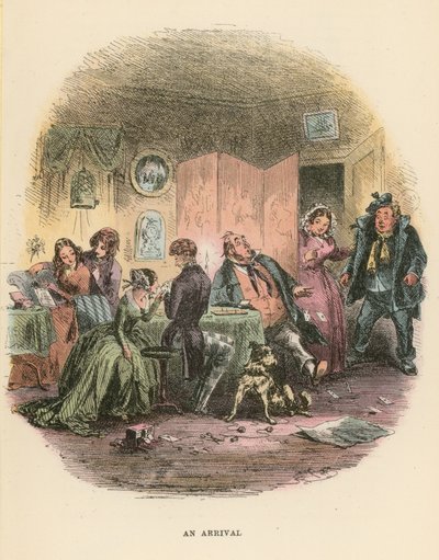 Dombey ve Oğul için İllüstrasyon by Hablot Knight Browne