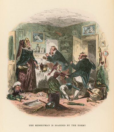 Dombey ve Oğul için İllüstrasyon by Hablot Knight Browne