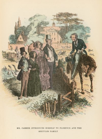 Illustration for Dombey and Son  by Hablot Knight Browne
