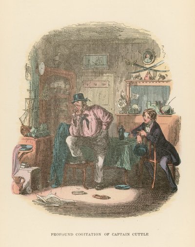 Dombey ve Oğul için İllüstrasyon by Hablot Knight Browne